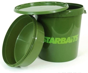 Wiadro z  miską i pokrywą Star Baits Bucket / wiadro 33 l / *06123*