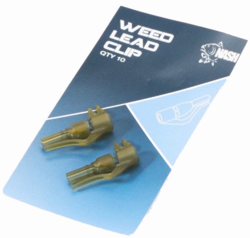 Bezpieczny klips Nash Weed Lead Clip / Zielony / 10 szt / *T8420* sklep wędkarski makarfish 1