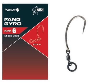Przypon Ronnie Rig Nash Fang Gyro / # 4 / 5 szt / *T6190*sklep wędkarski makarfish 1