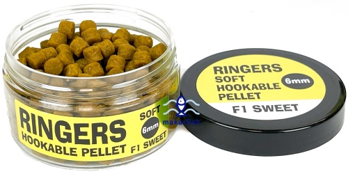 Miękki pellet Ringers Soft Hookable Pellet / F1 Sweet /  6 mm / 100 ml / *PRNG62* sklep wędkarski makarfish