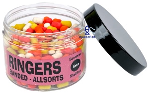 Kulki proteinowe Ringers Allsorts Banded / Shellfish / 6 x 10 mm / Tonące / 150 ml / *PRNG55*