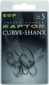 Haczyki karpiowe ESP Raptor Curve - Shanx / nr 5 / TEFLONOWE / *65-006-005* sklep wędkarski Makarfish 1