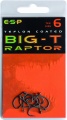 Haczyki karpiowe ESP RAPTOR BIG-T / nr 1 / TEFLONOWE / *65-003-001* sklep wędkarski Makarfish 1