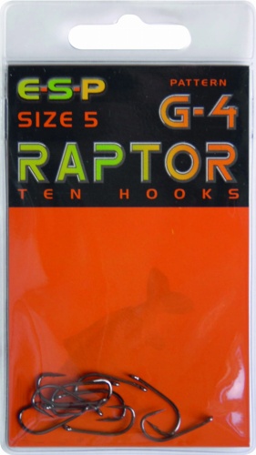 Haczyki karpiowe ESP RAPTOR G-4 / nr 4 / TEFLONOWE / *65-001-004*  sklep wędkarski Makarfish 1
