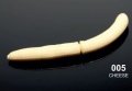 Guma Libra Lures Fatty D'Worm / 65 mm / 005 - Cheese / Kryll / 10 szt / sklep wędkarski Makarfish 2