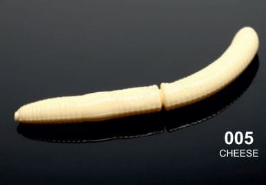 Guma Libra Lures Fatty D'Worm / 65 mm / 005 - Cheese / Kryll / 10 szt / sklep wędkarski Makarfish 2