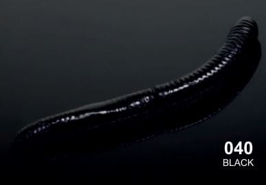 Guma Libra Lures Fatty D'Worm / 65 mm / 040 - Black / Kryll / 10 szt /  sklep wędkarski Makarfish 1