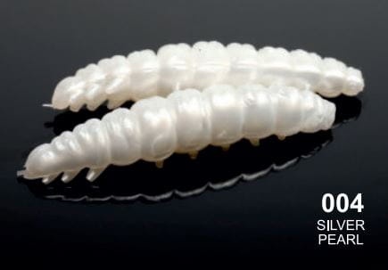 Guma Libra Lures Larva / 35 mm / 004 - Silver Pearl / Kryll / 12 szt / sklep wędkarski MAkarfish 1