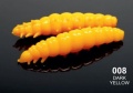 Guma Libra Lures Larva / 35 mm / 008 - Dark Yellow / Kryll / 12 szt / sklep wędkarski Makarfish 1
