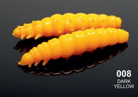 Guma Libra Lures Larva / 35 mm / 008 - Dark Yellow / Kryll / 12 szt / sklep wędkarski Makarfish 1