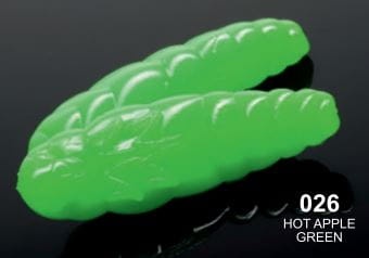 Guma Libra Lures Largo / 30 mm / 026 - Hot Green Apple / Kryll / 12 szt / sklep wędkarski Makarfish 1