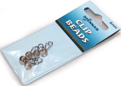 Agrafka ze stoperem Drennan / 6 mm / Szare / 5 szt / *69-482-006* sklep wędkarski Makarfish