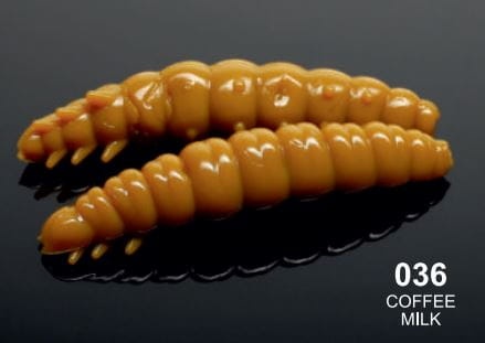 Guma Libra Lures Larva / 35 mm / 036 - Coffee Milk / Ser / 12 szt / sklep wędkarski Makarfish 1