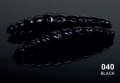 Guma Libra Lures Larva / 35 mm / 040 - Black / Ser / 12 szt / sklep wędkarski Makarfish 1