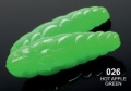 Guma Libra Lures Largo / 30 mm / 026 - Hot Green Apple / Ser / 12 szt / sklep wędkarski Makarfish 1