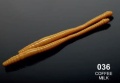 Guma Libra Lures Dying Worm / 70 mm / 036 - Coffee Milk / Ser / 15 szt / sklep wędkarski Makarfish 1