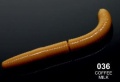 Guma Libra Lures Fatty D'Worm / 65 mm / 036 - Coffee Milk / Ser / 10 szt / sklep wędkarski Makarfish 1