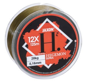 Plecionka Jaxon Hegemon Supra 12X / 0,18 mm / 24 kg / 125 m / ciemnozielona / *ZJ-DSP018A*