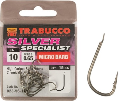 Haczyki Trabucco Silver Specialist / No 10 / 15 szt  / *023-62-100* sklep wędkarski Makarfish