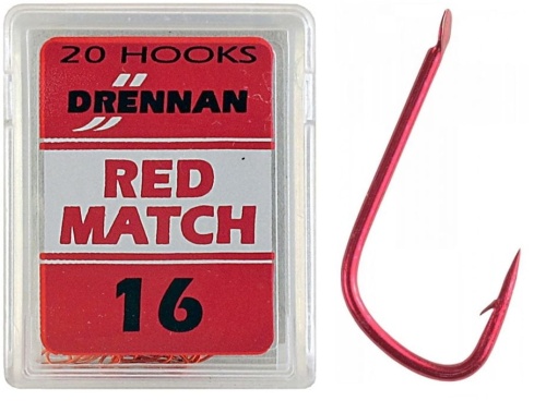 Haczyki Drennan Red Match / no 18 / Czerwone / * 69-035-018* sklep wędkarski Makarfish