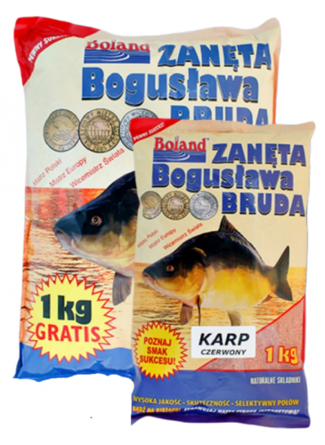 Zanęta Popularna Boland / Karp Czerwona Truskawka / 1 kg / *ZA-PO127*  sklep wędkarski Makarfish 1