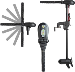 Silnik elektryczny Jaxon Turbo Max 65 lb / 12 V / składany, ruchomy rumpel / *ES-XT65X*