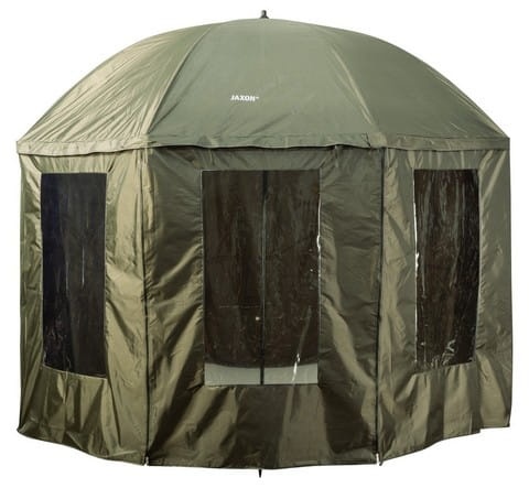 Parasol wędkarski Jaxon / zabudowany / Φ 250 cm / 3 okna / *AK-PLX290FU* sklep wędkarski Makarfish