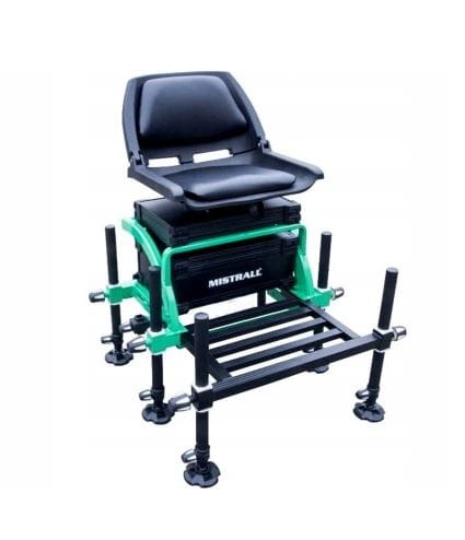 Kosz, kombajn, siedzisko wędkarskie obrotowe Mistrall X5 / 6 nóżek / nóżki Ø 36 mm / 16,5 kg / *AM-6009402* sklep wędkarski makarfish