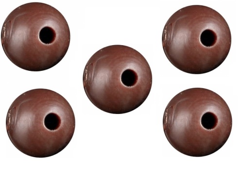 Koraliki zderzakowe silikonowe Mikado / miękkie / 25 szt / Ø 6 mm / ciemno brązowe / *AMC-11513-6-06* sklep wędkarski Makarfish