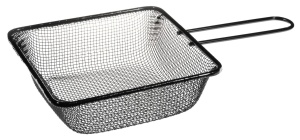 Sito wędkarskie do  pinki i ochotki z rączką / oczko 2,5 x 2,5 mm / 16 x 16 cm / *FJ-SHE25X25*