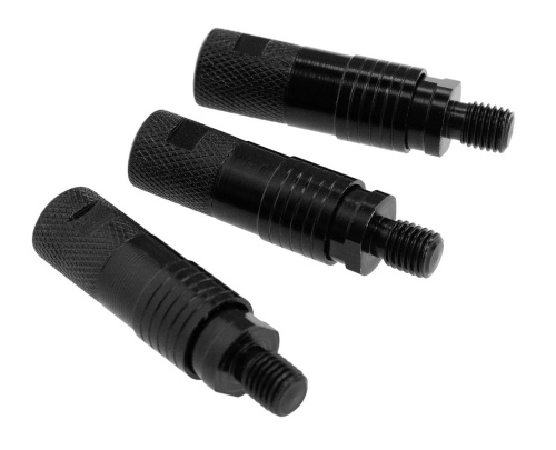 Adaptery, szybkozłączki Mikado Quick Release / 3 szt / czarne / *AIX-0949B* sklep wędkarski Makarfish