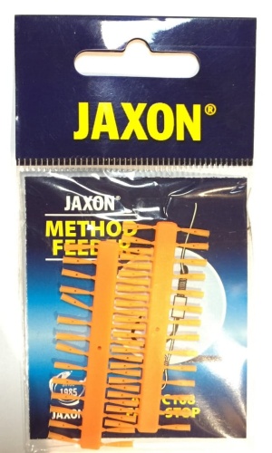 Stopery do przyponów włosowych Methoda Jaxon Quickstop / 2 sztuki / pomarańczowe / *AC-PC108C* sklep wędkarski Makarfish 1