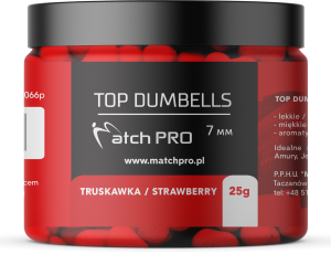 Match Pro Top Dumbells / 7 mm / Truskawka / tonące / 25 g / *979224*