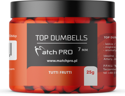 Match Pro Top Dumbells / 7 mm / Tutti Frutti / tonące / 25 g / *979228* sklep wędkarski Makarfish 1