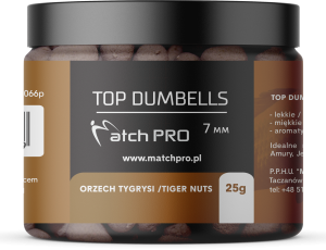 Match Pro Top Dumbells / 7 mm / Orzech Tygrysi / tonące / 25 g / *979234*
