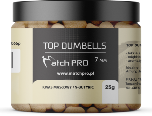 Match Pro Top Dumbells / 7 mm / N-Butyric / tonące / 25 g/  *979240* sklep wędkarski Makarfish 1