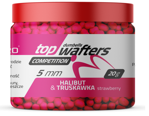 Match Pro Top Wafters Dumbells Competition / 5 mm / Halibut & Truskawka / 20 g / *979450* sklep wędkarski Makarfish