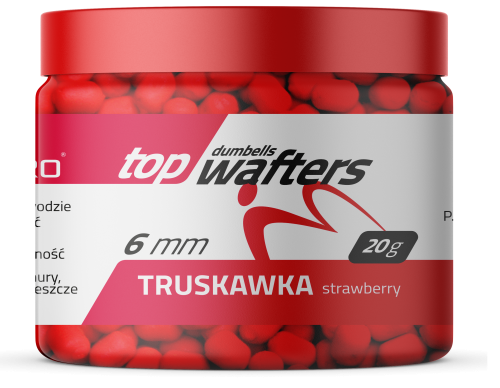 Match Pro Top Wafters Dumbells / 6 mm / Truskawka / 20 g / *979392* sklep wędkarski Makarfish