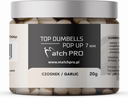 Match Pro Top Dumbells POP UP / 7 mm / Czosnek / 20 g / *979271*  sklep wędkarski Makarfish 1