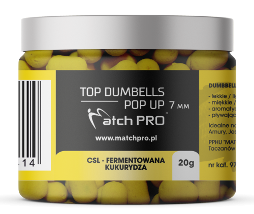 Match Pro Top Dumbells POP UP / 7 mm / CSL / 20 g / *979277* sklep wędkarski Makarfish 1