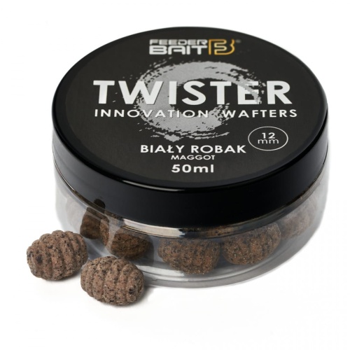 Twister Feeder Bait / Biały Robak / zbalansowane / 12 mm / 50 ml / *FB30-5* sklep wędkarski Makarfish