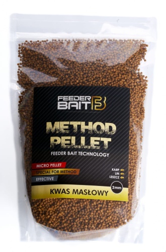 Pellet Feeder Bait / Kwas Masłowy / 2 mm / 800 g / *FB11-7* sklep wędkarski Makarfish 1