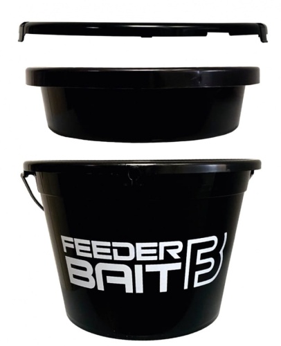 Wiadro z miską i pokrywą Feeder Bait / wiadro 13 l / czarne / *FB-W13L* sklep wędkarski Makarfish