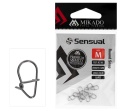 Agrafka Mikado Round Snap / rozm. M / 9,5 kg / 10 szt / *AMA02-090-M* sklep wędkarski Makarfish 1
