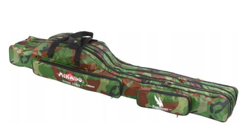 Pokrowiec na wędki Mikado / 3 komory / 160 cm / camou / *UWD-04203C-160* sklep wędkarski Makarfish