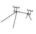 Stanowisko, stojak karpiowy Prologic C-series Convertible Long Legs 3 Rod Pod / na 3 wędki / *72779*  sklep wędkarski Makarfish 1