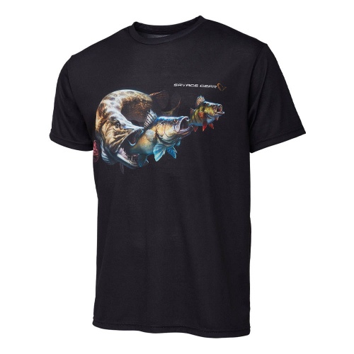 Koszulka, T-Shirt Savage Gear Cannibal - Black / roz. M / Czarna / *71578* sklep wędkarski makarfish