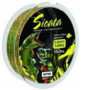 Żyłka Mistrall Sicata Spin / biało- czarna 3D / ∅ 0,22 mm / 10,60 kg / 150 m / *ZM-3604022*       