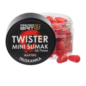 Twister Mini Ślimak Feeder Bait / Truskawka / Wafters / 10x7  mm / 25 ml / *FB35-1*