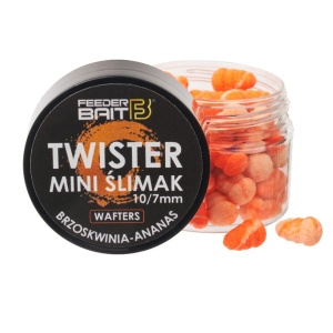 Twister Mini Ślimak Feeder Bait / R72 - Brzoskwinia & Ananas  / Wafters / 10x7  mm / 25 ml / *FB35-3*